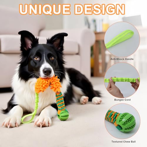 Dog Tug Toy Interactive Dog Rope Toys (Orange Tug Toy / Medium)