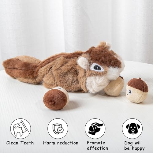 Squeaky Hide and Seek Dog Toys for Small and Medium (Pine Cone)
