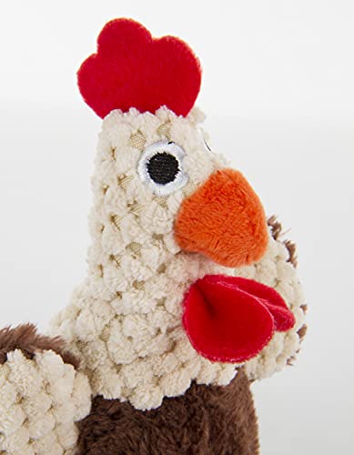 Checkers Just for Me Skinny Rooster Squeaky Plush Dog Toy (Checkers - Skinny Rooster (Brown) / Mini)