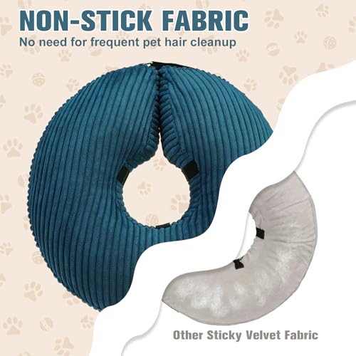 Inflatable Dog Cone Collar (Navy Blue / M(Neck: 13"-16" | Diameter: 16.5"))