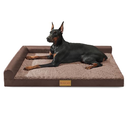 Orthopedic Large Dog Bed Washable Pet Sofa Bed 48''X30''Brown (Brown / 48"L x 30"W x 3.5"Th)