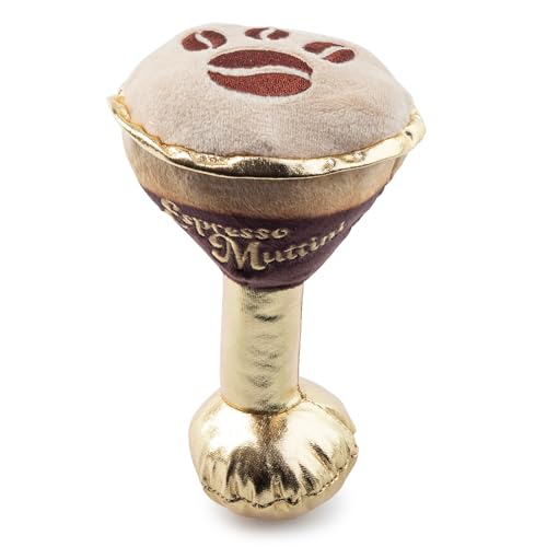 Espresso Muttini Plush Dog Toy (Espresso Muttini (Brown))