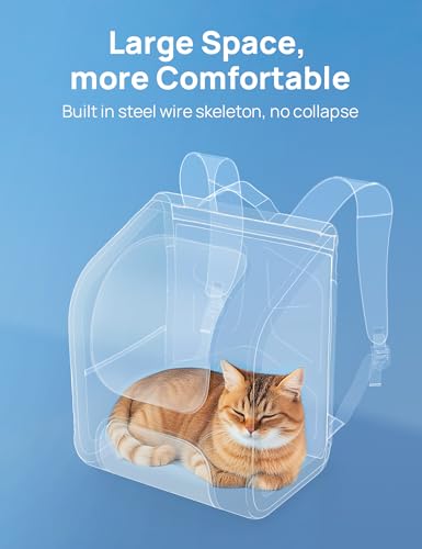 Cat Backpack Carrier (Khaki / 12.6"L x 10.2"W x 16.5"H)