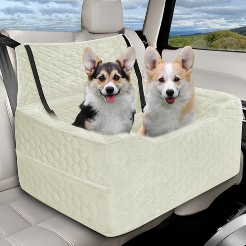Dog Car Seat for Medium (White / Large)