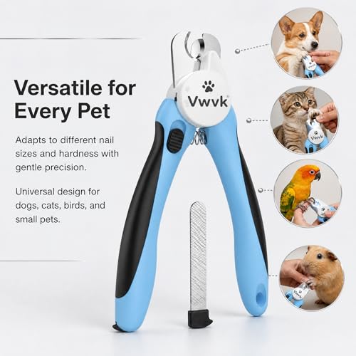 Dog Nail Clippers with Light (Blue)