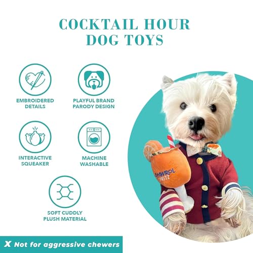 Cocktail Hour Plush Dog Toy (Cocktail Hour (Multi))