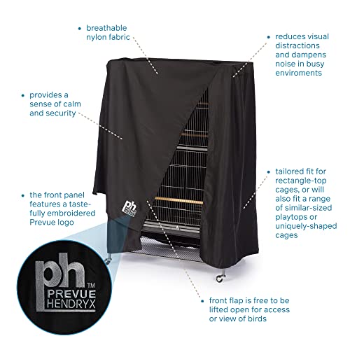 Large Bird Cage Cover (Black / 37x25x48)