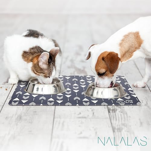Dog Mat for Food and Water (12"L x 18"W / Nomad)