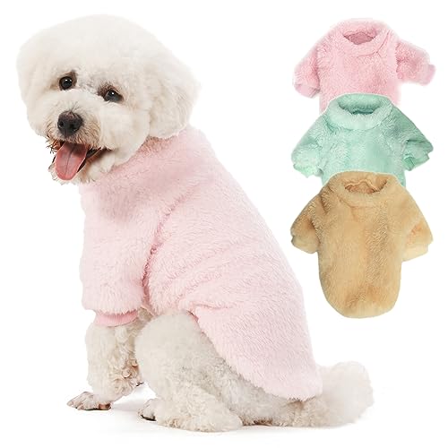 3 Pack Dog Sweaters (Large / Lt Pink+Lt Green+Lt Yellow)