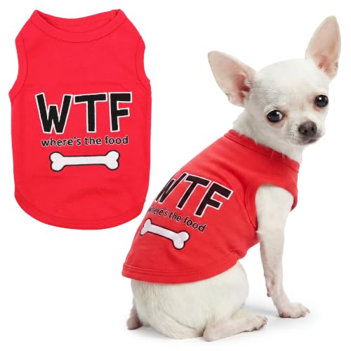 Dog Shirt 100% Cotton Shirts for Small Dogs (XXS(1-3lbs))