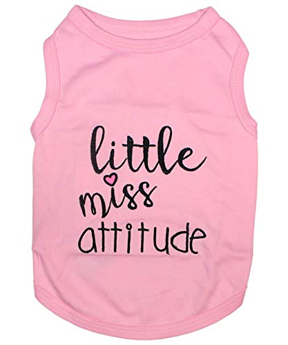 Little Miss Attitude Cotton Pink XX (XXS(1-3lbs))