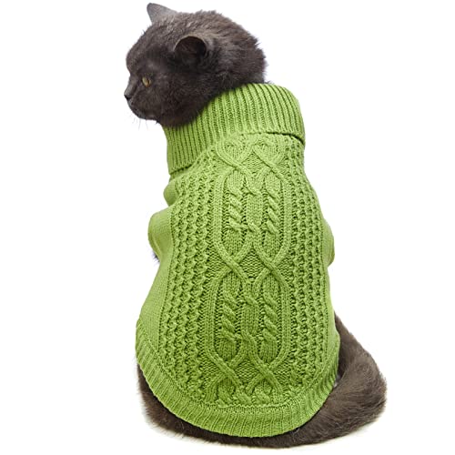 Cat Sweater Stretchy (Green / Small)