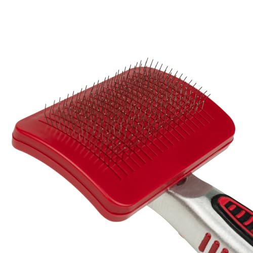 for Dogs Self (Red - Pivoting Slicker Brush / 1 Count (Pack of 3))