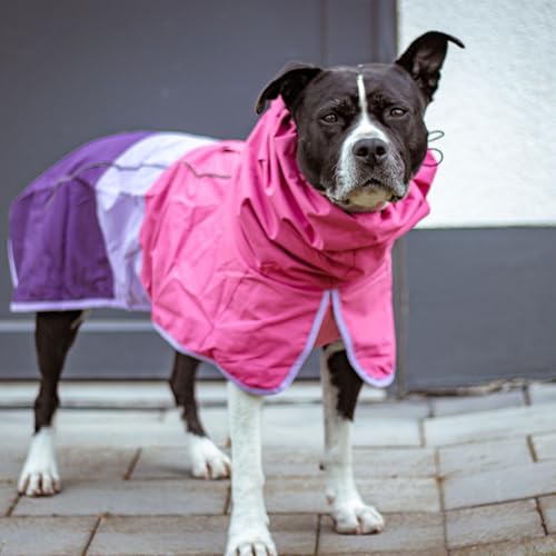 Dog Raincoat Waterproof Rain Jacket w (Pink Lilac Purple / 3XL)