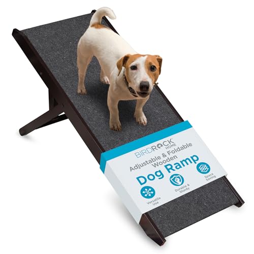 Adjustable Pet Ramp for Small Dogs (Espresso - 16")