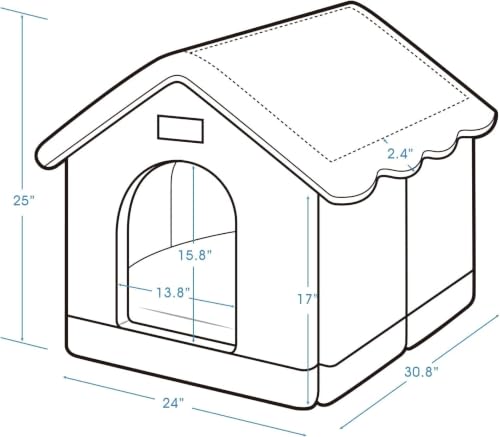 Dog House Indoor (Brown / XXL)