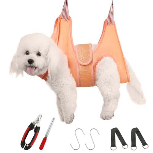 Dog Grooming Hammock Harness for Dogs (S（Suitable for 12-25lbs）)