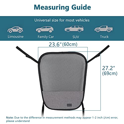 Dog Car Barrier Vehicle Pet Barrier Backseat Mesh Dog Car Divider Net with Adjusting Rope and Hook Suitable for SUV Pickup and Small Cars (Medium)