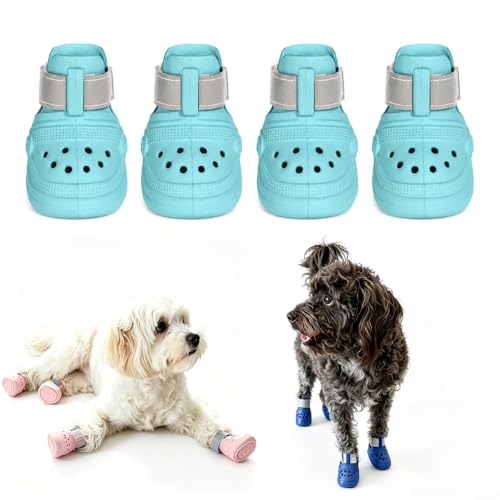 Breathable Dog Shoes Non (Blue / Large)