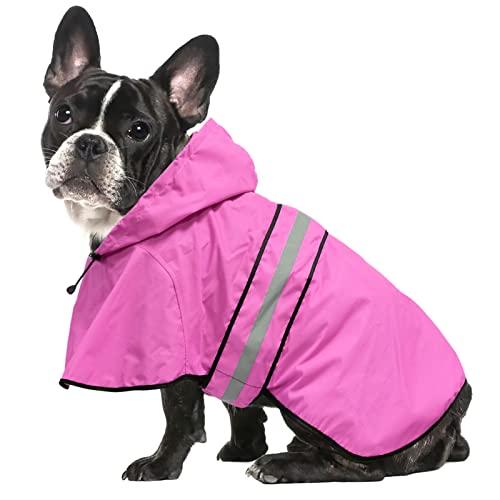 Waterproof Dog Rain Coat (Pink / Medium)