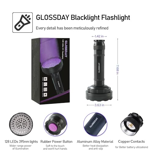 Blacklight Flashlight (128LED)