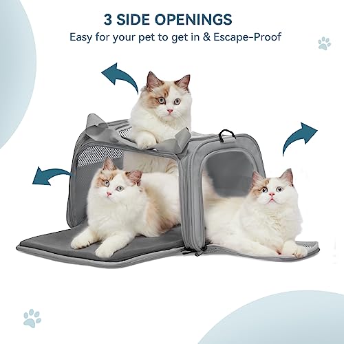 Cat Carrier Grey (17.0"L x 10.3"W x 10.3"H / Grey)