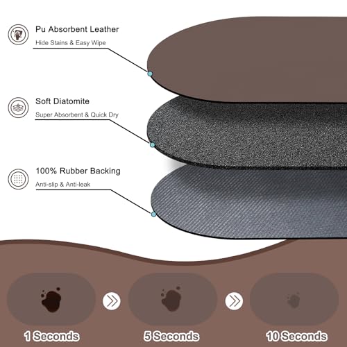 Cat Food Mat 24''x16'' (24''x16'' / Brown)