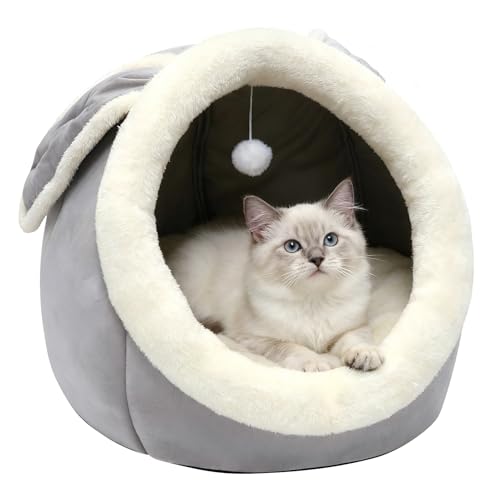 Cat Beds for Indoor Cats (Rabbite Gray / XL)