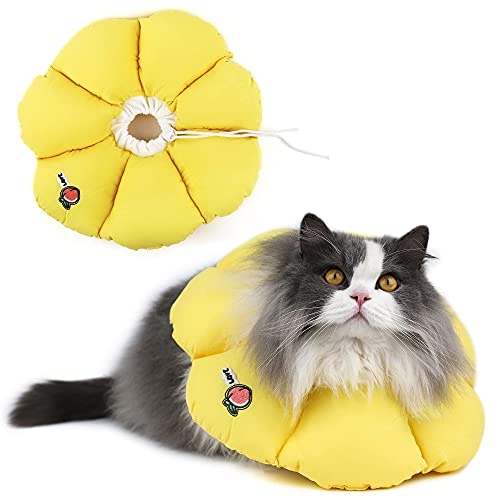 HiDREAM Cat Cone Collar (Large / Yellow flowers)