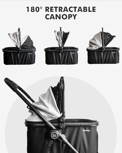 Pet Stroller for Small Dogs and Cats (Small_Slim)