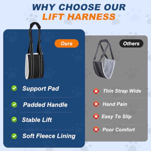 Dog Lift Harness for Rear Legs (Medium)