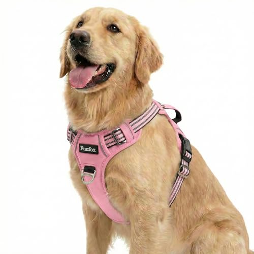 Dog Harness No Pull (Pink / Large)