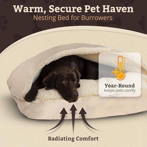 Rectangle Cozy Cave Dog Bed (Buckskin / Large)