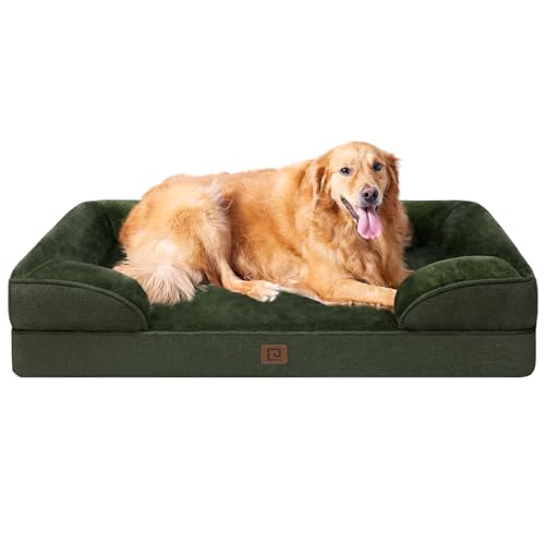 Orthopedic Extra Large Dog Bed (Dark Green / 44.0"l X 32.0"w X 6.5"th)
