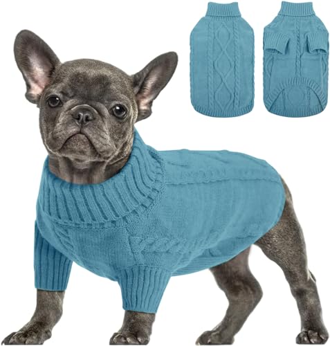 Dog Sweater for Small to Large Dogs (Large / Peacock Blue)