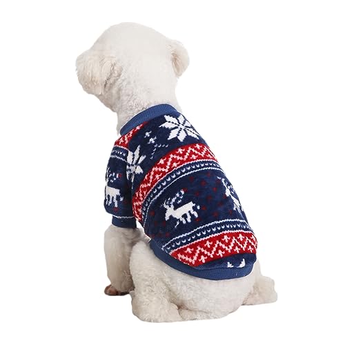 2 Pack Dog Sweaters (Large / Xmas Red+Xmas Blue)