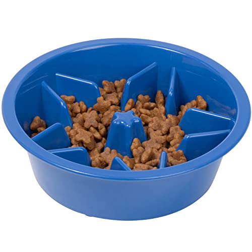 Slow Feeder Dog Bowls (1.5 Cup / Blue)