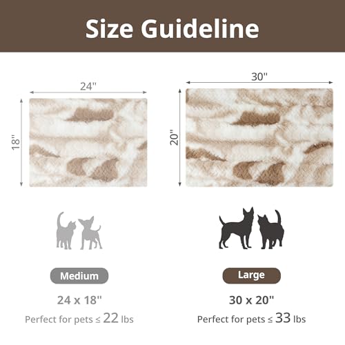 Self Warming Dog Pad (Brown / 30 x 20 in)