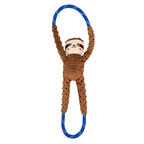 RopeTugz Durable Dog Pull Rope Toy (Sloth / 28 x 5 x 5 in)
