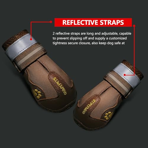 Dog Shoes for Hot Pavement (Size 8: 3.0''x3.3"(W*L) (Pack of 4))
