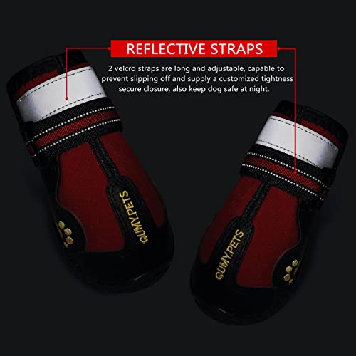 Dog Shoes for Hot Pavement (Size 5: 2.4''x2.8''(W*L) (Pack of 4))