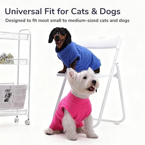 Thick Fleece Cat Vest (Small / Green)