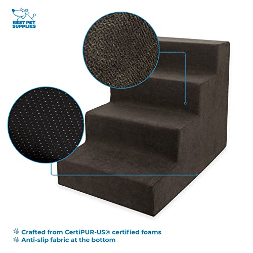 Dog Stairs & Steps (Dark Brown / H: 18 Inches)