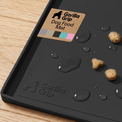 Waterproof Dog Food Mat (Black / 18" x 12")