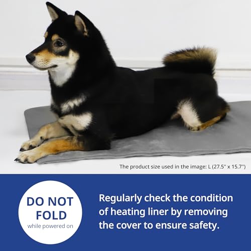 Dog Heating Pad (Gray / 27.5"L x 15.7"W x 0.4"Th)