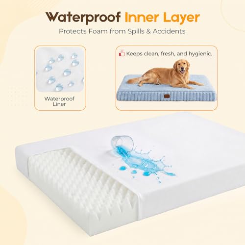 Orthopedic Dog Bed for XL Dog (Blue / 41"x27"x4")