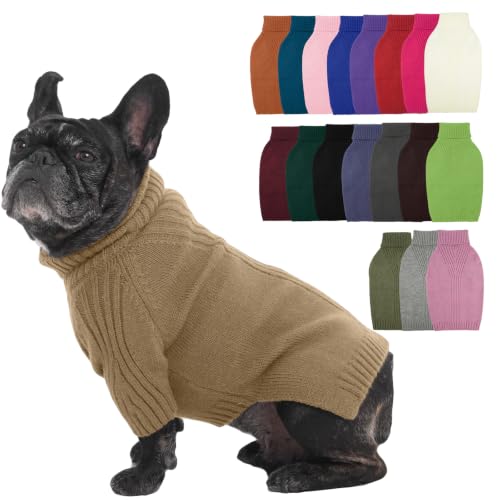 Small Dog Sweater (Camel / Large)
