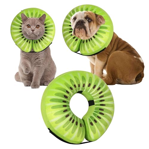 Recovery Donut Collar for Dogs & Cat (Kiwi / M+（neck 11"-14"）)