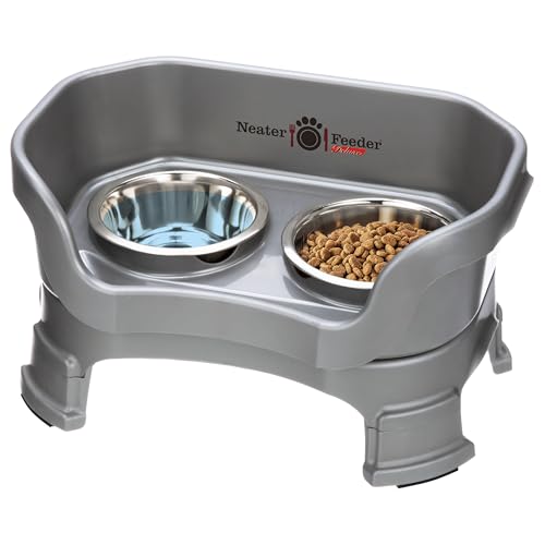 Neater Feeder Deluxe Mess (Cat + Standard Bowl / Gunmetal)