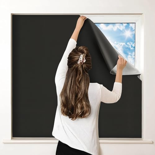 100% Blackout Curtains for Bedroom (Black / 57"W x 118"L (Pack of 1))